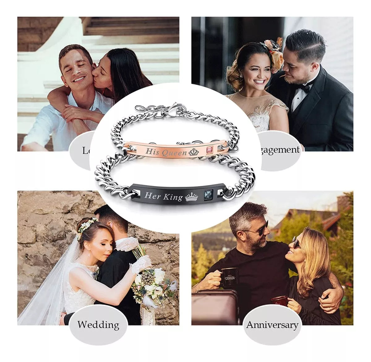 Set Pareja: Collares y Pulseras