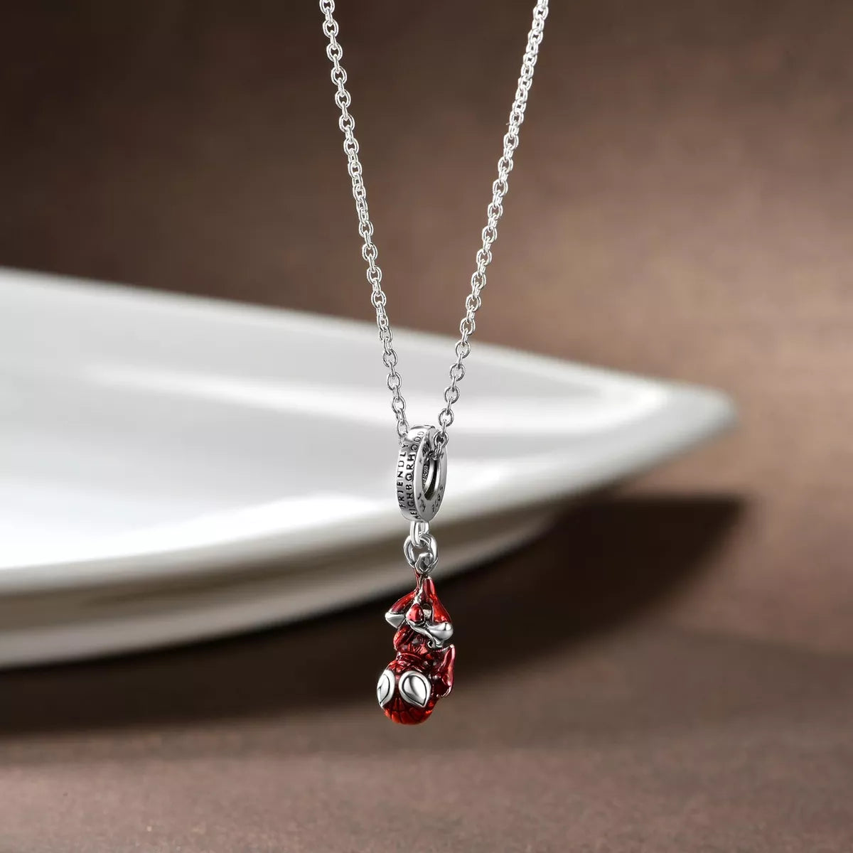 Collar Spiderman 925 Plata